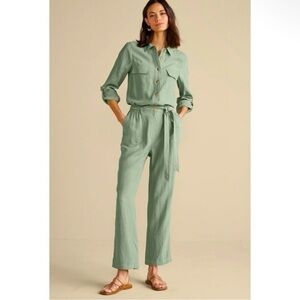 SOFT SURROUNDINGS Kerry Jumpsuit Green Milieu 4